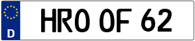 Truck License Plate